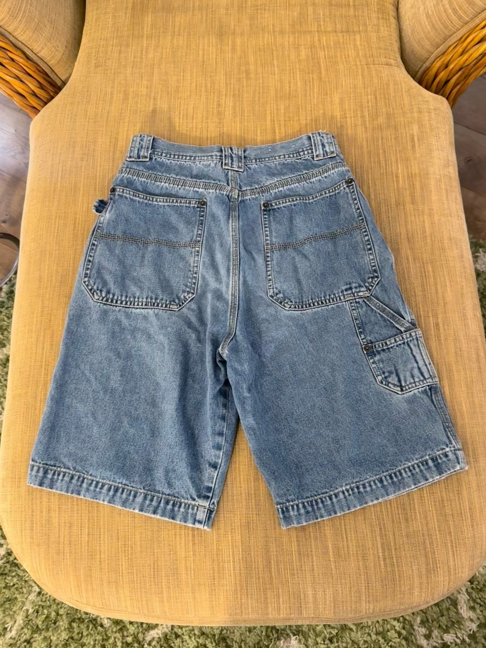 Vintage Women’s Route 66 Denim Cargo Shorts - Picture 2 of 9